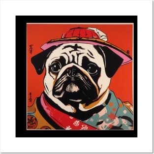 Japanese Pug Art Posters and Art